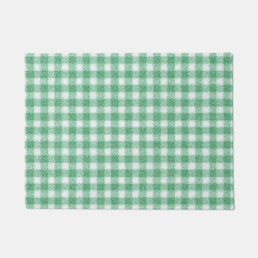 Luier Muntgroene Gingham Deurmat (Voorkant)