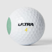 Luier Muntgroene Gingham Golfballen (Logo)
