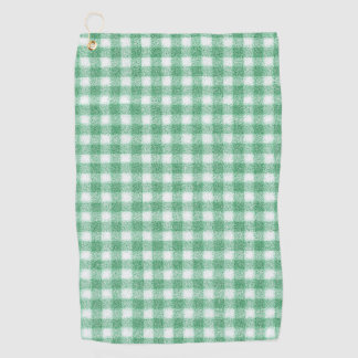 Luier Muntgroene Gingham Golfhanddoek