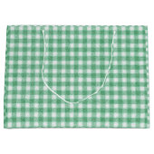 Luier Muntgroene Gingham  Groot Cadeauzakje (Voorkant)