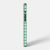 Luier Muntgroene Gingham iPhone Hoesje (Linkerkant)