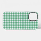 Luier Muntgroene Gingham iPhone Hoesje (Achterkant horizontaal)