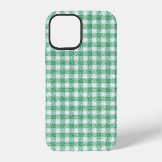Luier Muntgroene Gingham iPhone Hoesje (Achterkant)