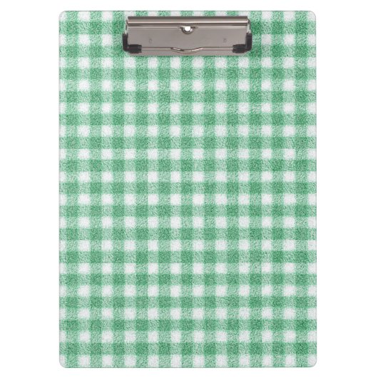 Luier Muntgroene Gingham Klembord (Voorkant)