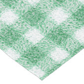 Luier Muntgroene Gingham Korte Tafelloper (Hoek)