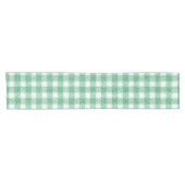 Luier Muntgroene Gingham Korte Tafelloper (Horizontaal)