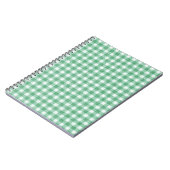 Luier Muntgroene Gingham  Notitieboek (Linkerzijde)
