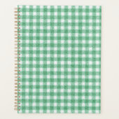 Luier Muntgroene Gingham Planner (Voorkant)