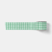 Luier Muntgroene Gingham Satijnen Lint (Voorkant)