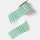 Luier Muntgroene Gingham Satijnen Lint (Achterkant)