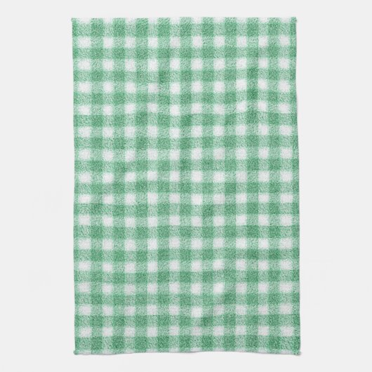 Luier Muntgroene Gingham Theedoek (Verticaal)