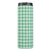 Luier Muntgroene Gingham Thermosbeker (Achterkant)