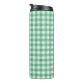 Luier Muntgroene Gingham Thermosbeker (Geroteerd rechts)