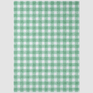 Luier Muntgroene Gingham Tissuepapier