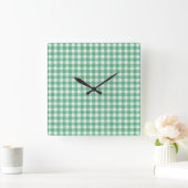 Luier Muntgroene Gingham  Vierkante Klok (Huis)