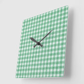 Luier Muntgroene Gingham  Vierkante Klok (Hoek)