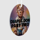 Luier op deel twee ornament (voorkant)