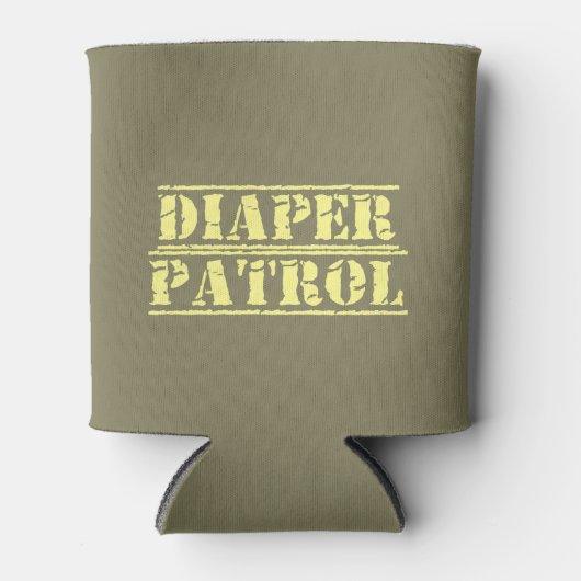 Luier Patrol Koelbox (geel) Blikjeskoeler (Voorkant)