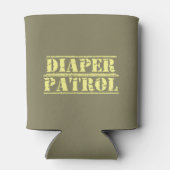 Luier Patrol Koelbox (geel) Blikjeskoeler (Achterkant)