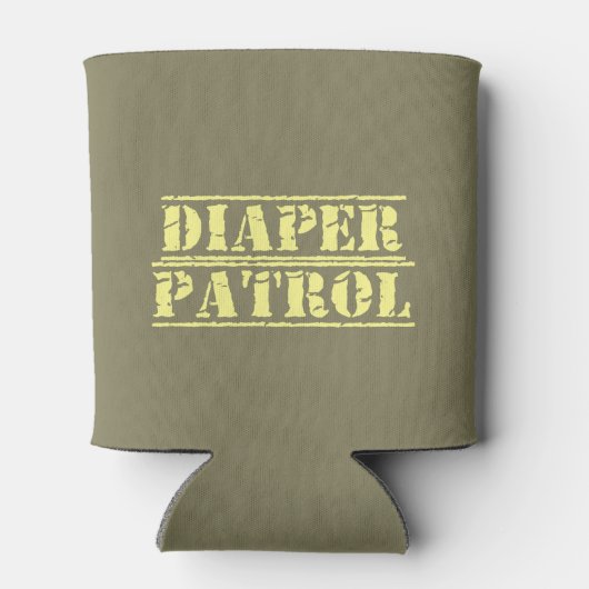 Luier Patrol Koelbox (geel) Blikjeskoeler (Achterkant)