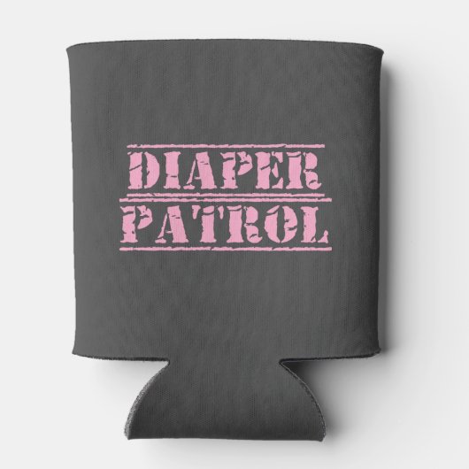 Luier Patrol Koelbox (roze) Blikjeskoeler (Achterkant)