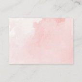 Luier Pin Roze Meisje Baby shower Luier Raffle Informatiekaartje (Achterkant)