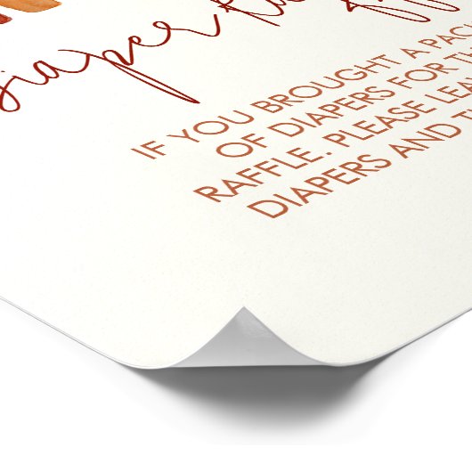 Luier Raffle Aarde Tone Boho Rainbow Tropical Poster (Hoek)