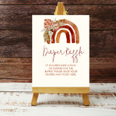 Luier Raffle Aarde Tone Boho Rainbow Tropical Poster