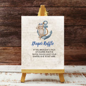 Luier Raffle Ahoy Het Een Jongen Nautisch Thema Poster