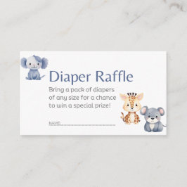 Luier Raffle Baby Dieren Behuizing Kaart