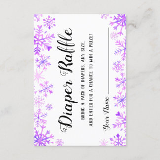 Luier Raffle - Baby Het Is Koud Buiten Kaart