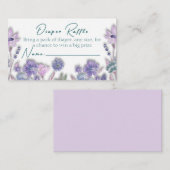 Luier Raffle Baby in bloei Bloemenverblijf Kaart (Voorkant / Achterkant)