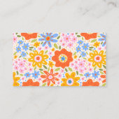 Luier Raffle Baby in Bloom Groovy Baby shower Informatiekaartje (Achterkant)