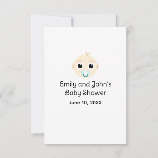 Luier Raffle Baby Jongen Blauwe Shower Enclosure K Kaart (Achterkant)