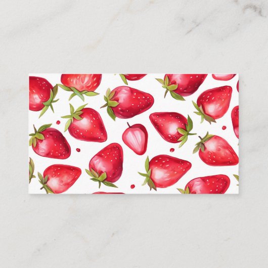 Luier Raffle Baby shower Aardbei Gingham Roze Informatiekaartje (Achterkant)