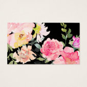 Luier Raffle Baby shower Bloemen Ticket Visitekaartje (Achterkant)