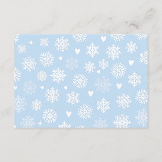 Luier Raffle Baby shower Blue Boy Koud Buiten Informatiekaartje (Achterkant)