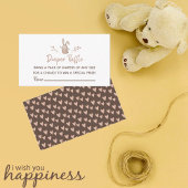 Luier Raffle Baby shower Een klein konijntje Verja Informatiekaartje