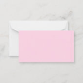 Luier Raffle Baby shower Flat Note Kaart Notitiekaartje (Achterkant)