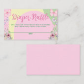Luier Raffle Baby shower Flat Note Kaart Notitiekaartje (Voorkant / Achterkant)
