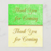 Luier Raffle Baby shower Game Geel en Groen Flyer (Achterkant)