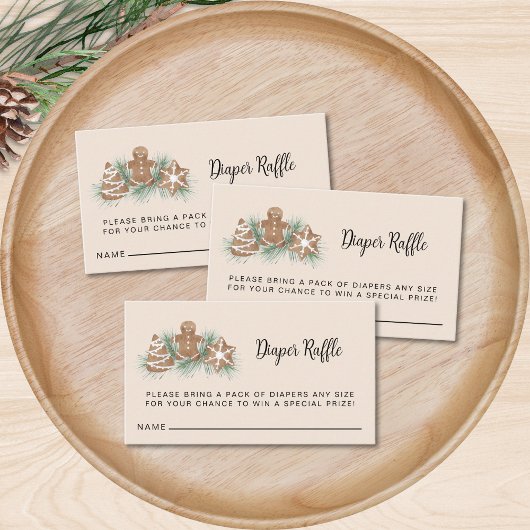 Luier Raffle Baby shower Informatiekaartje