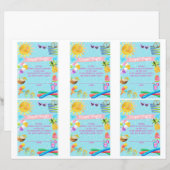 Luier Raffle baby shower kaarten, zwembad baby sho (Voorkant / Achterkant)