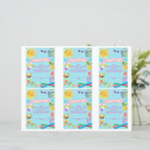 Luier Raffle baby shower kaarten, zwembad baby sho (Staand voorkant)