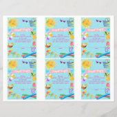 Luier Raffle baby shower kaarten, zwembad baby sho (Voorkant)