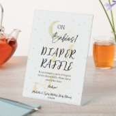 Luier Raffle Baby Shower Pedaaltafelbord Reclamebord Met Voetstuk (Insitu)