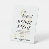 Luier Raffle Baby Shower Pedaaltafelbord Reclamebord Met Voetstuk (Voorkant)