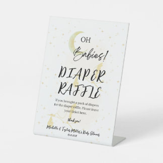Luier Raffle Baby Shower Pedaaltafelbord Reclamebord Met Voetstuk