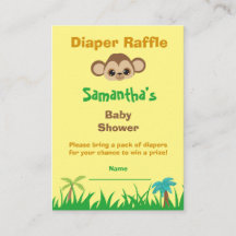 Luier Raffle Baby shower Safari