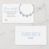 Luier Raffle Baby shower Visitekaartje (Voorkant / Achterkant)
